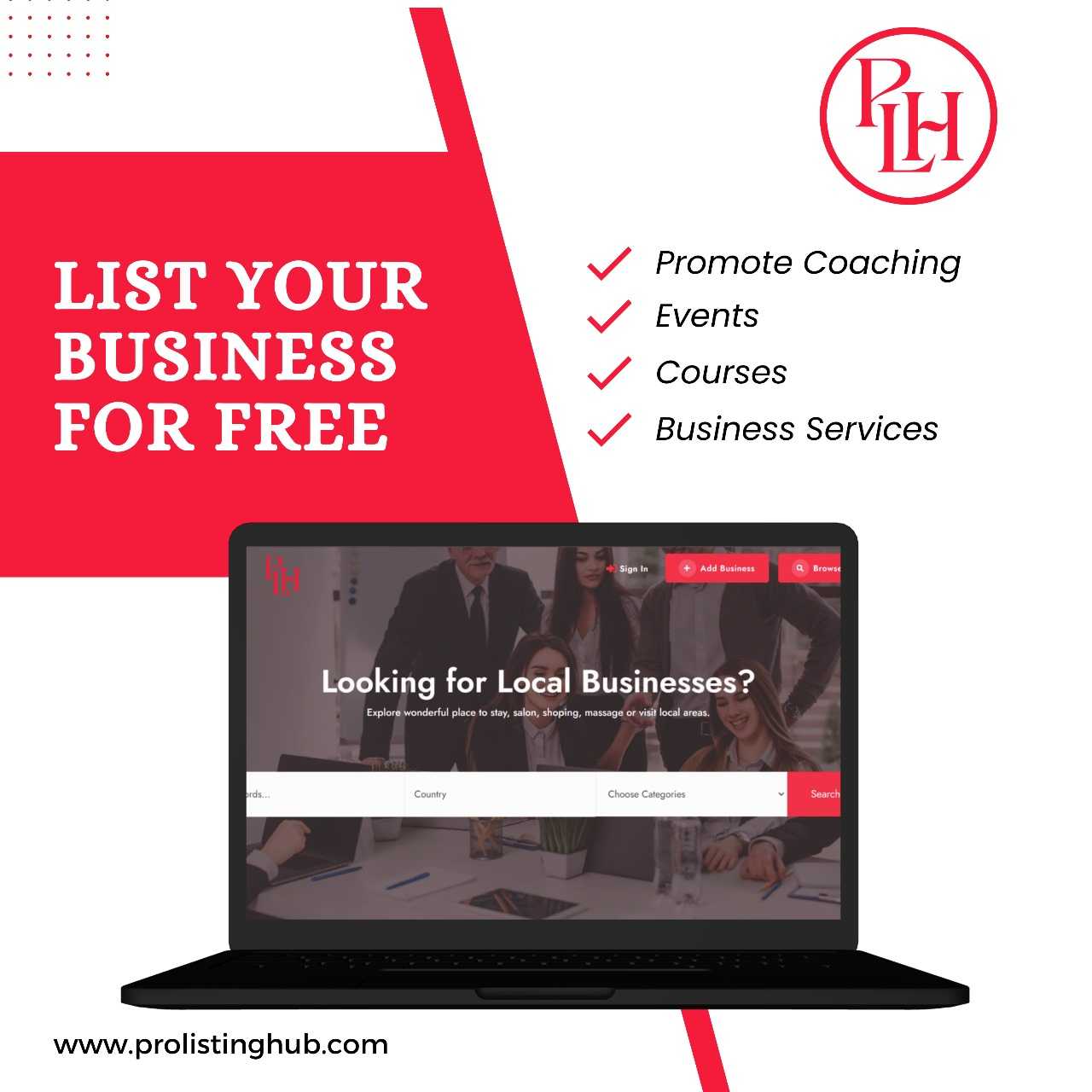 business directory website-prolistinghub